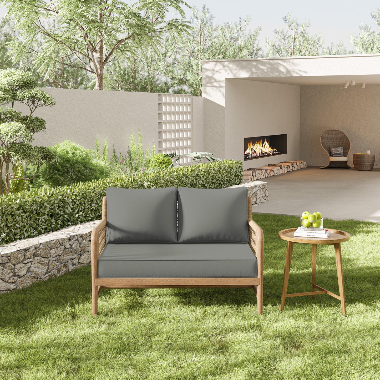 Outdoor Loveseat Cushion