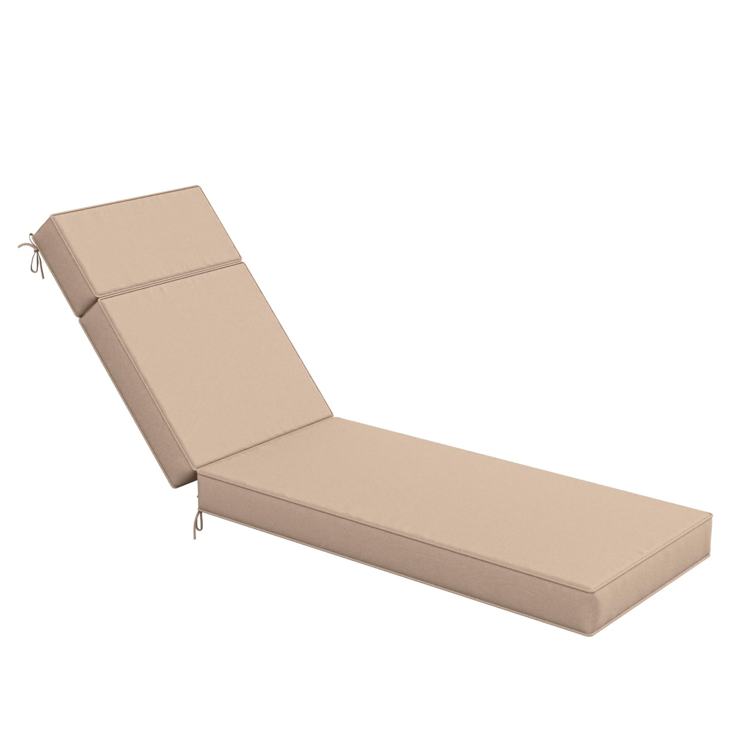 Beige chaise lounge cushion