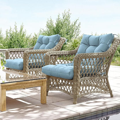 2PCS High Back Rocking Chair Cushions