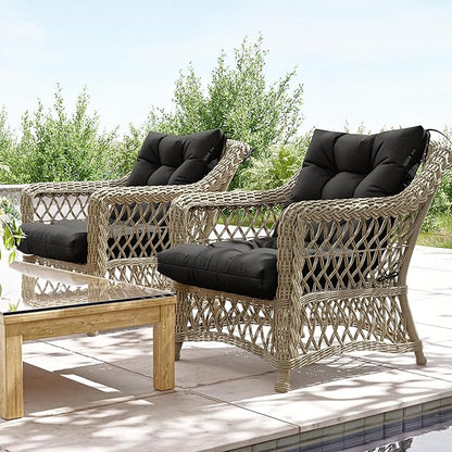 2PCS High Back Rocking Chair Cushions