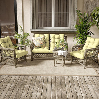 2PCS High Back Rocking Chair Cushions