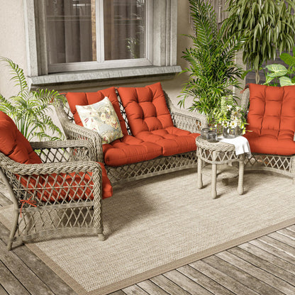 2PCS High Back Rocking Chair Cushions