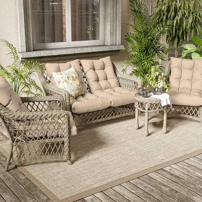 2PCS High Back Rocking Chair Cushions