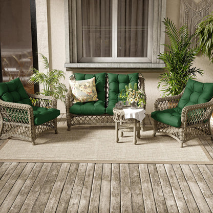 2PCS High Back Rocking Chair Cushions