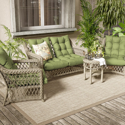 2PCS High Back Rocking Chair Cushions