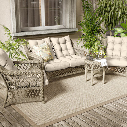 2PCS High Back Rocking Chair Cushions