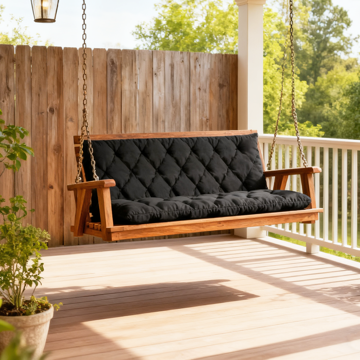 Porch Swing Cushion with Backrest