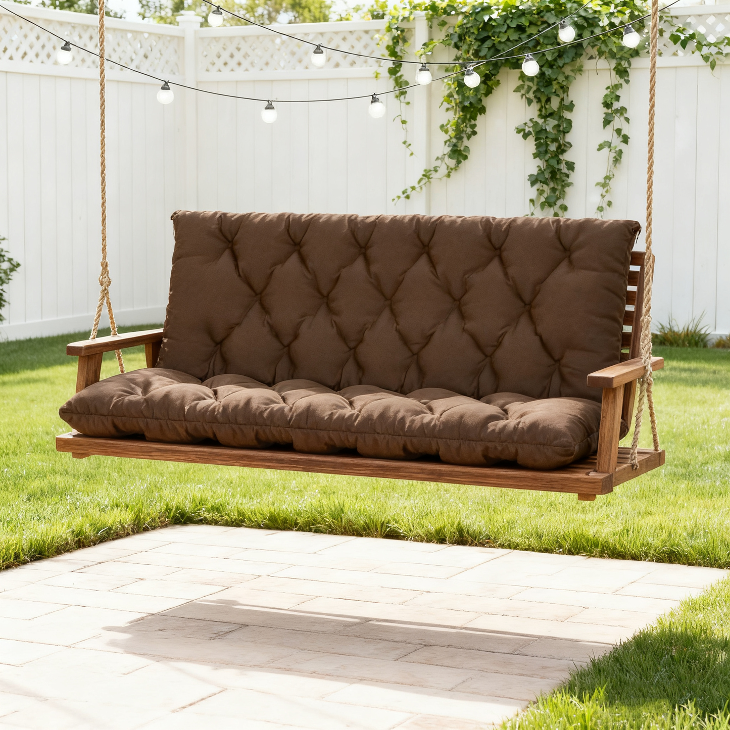 Porch Swing Cushion with Backrest