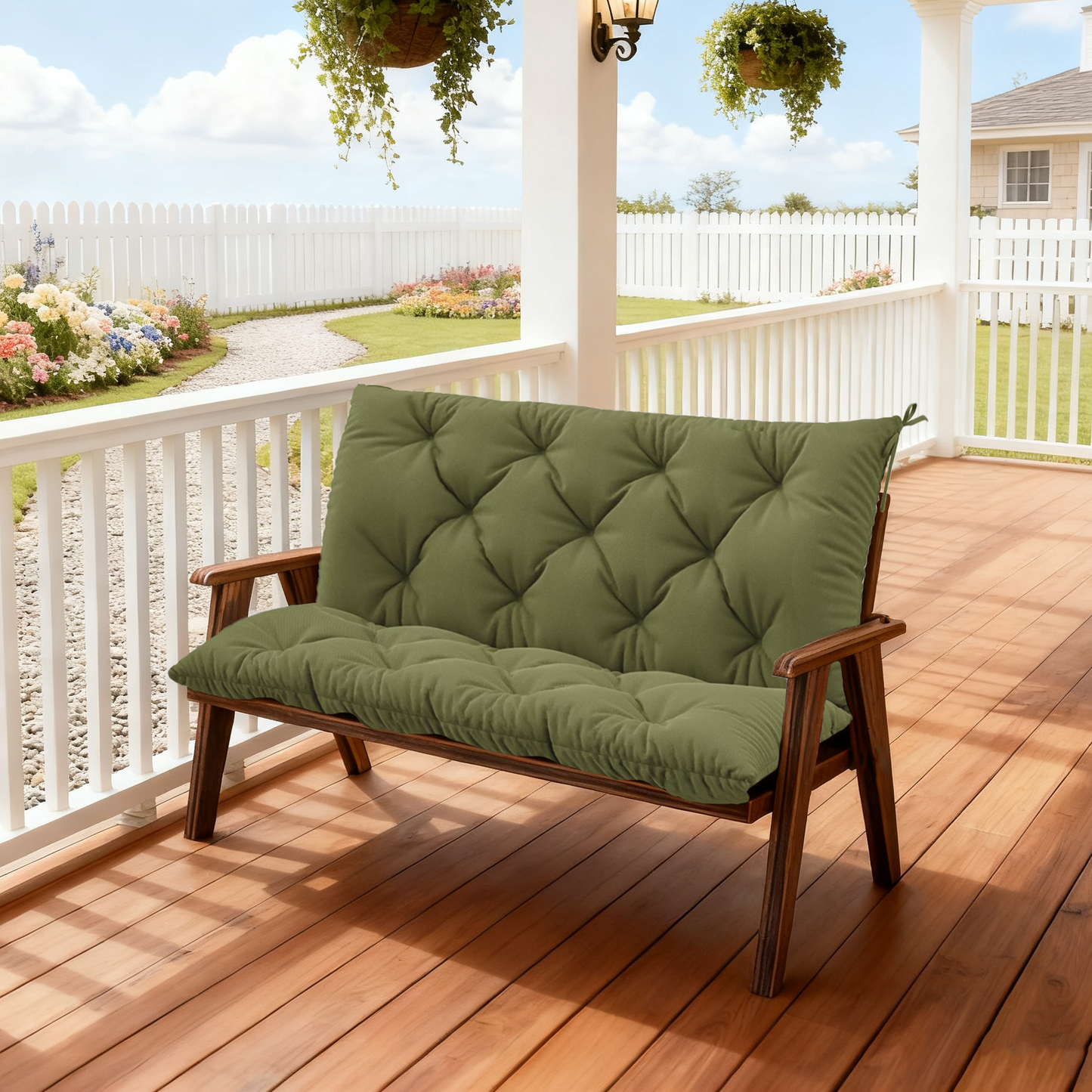 Porch Swing Cushion with Backrest