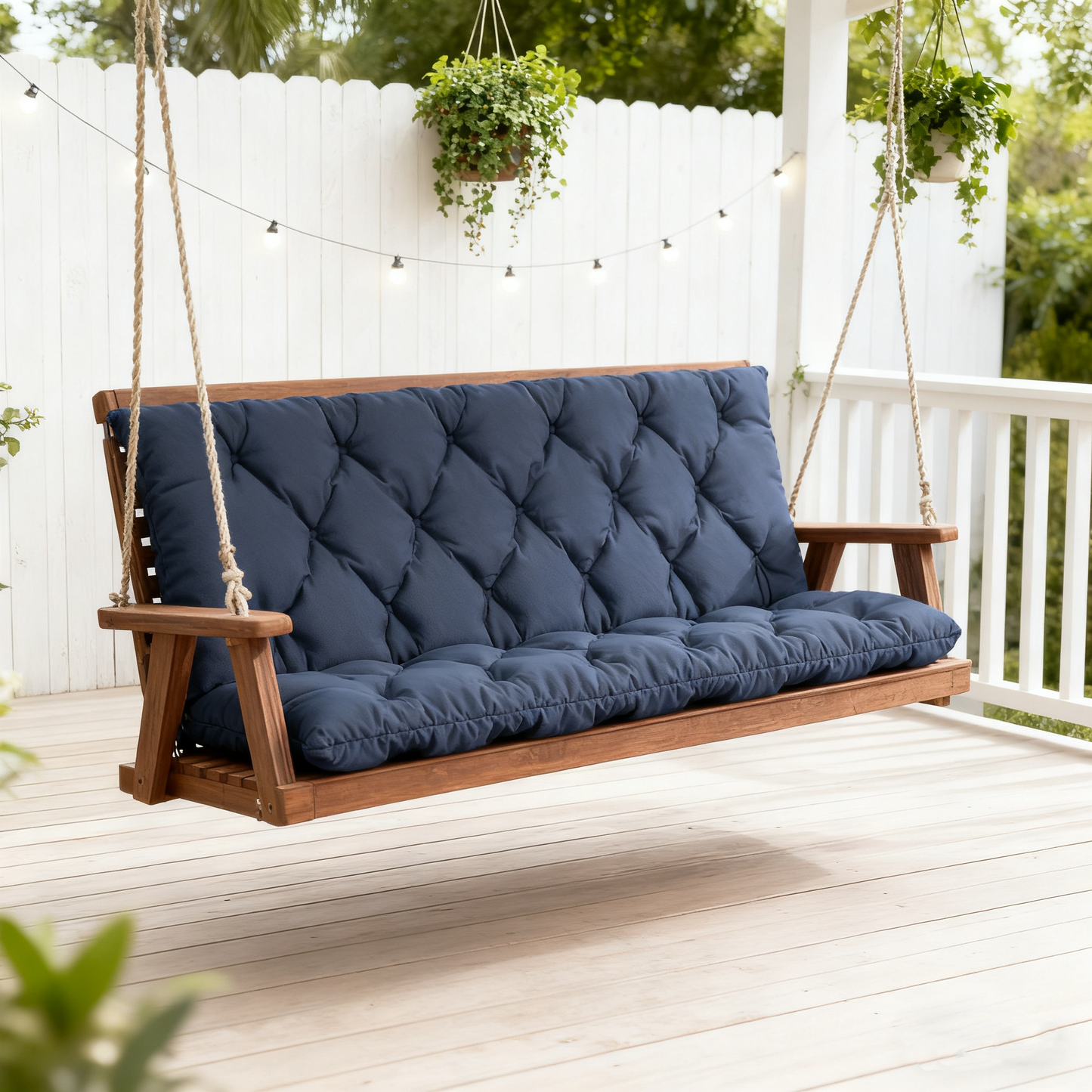 Porch Swing Cushion with Backrest