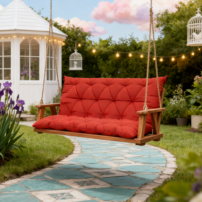 Porch Swing Cushion with Backrest