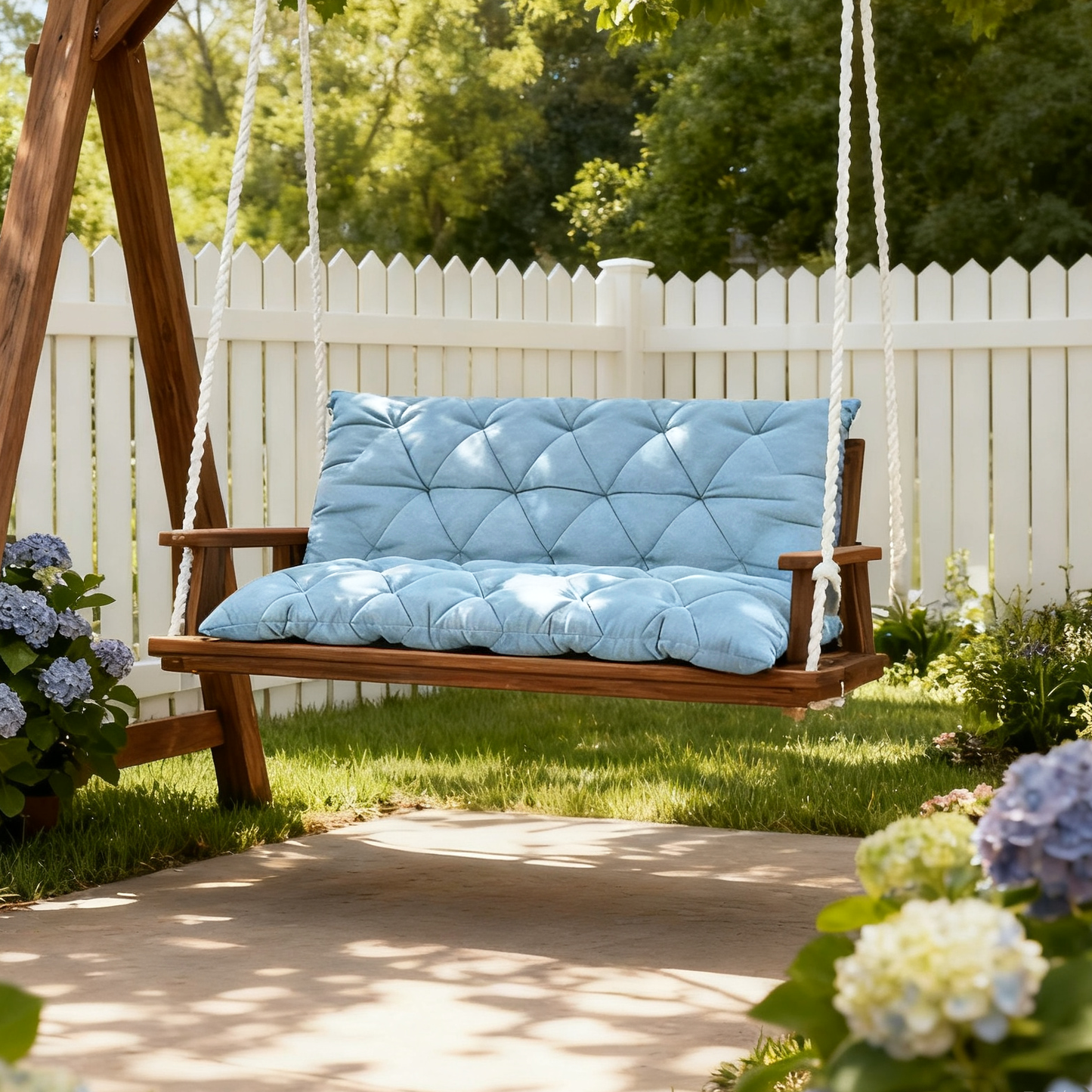 Porch Swing Cushion with Backrest