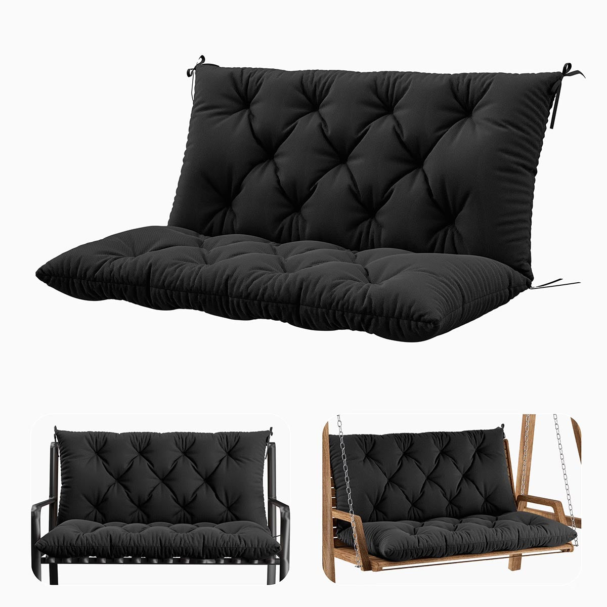 Porch Swing Cushion with Backrest