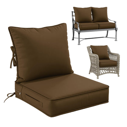 Deap Seat & Backrest Cushions Set