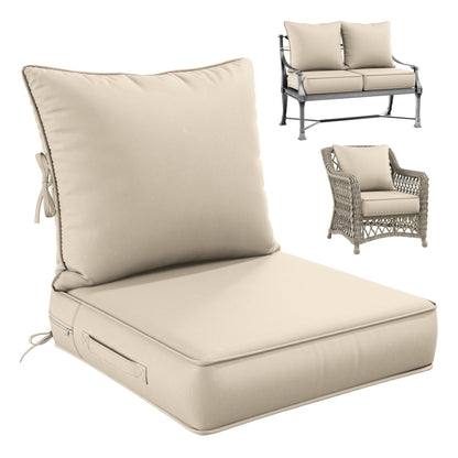 Deap Seat & Backrest Cushions Set