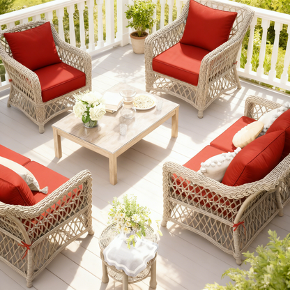 Deap Seat & Backrest Cushions Set