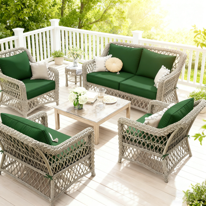 Deap Seat & Backrest Cushions Set