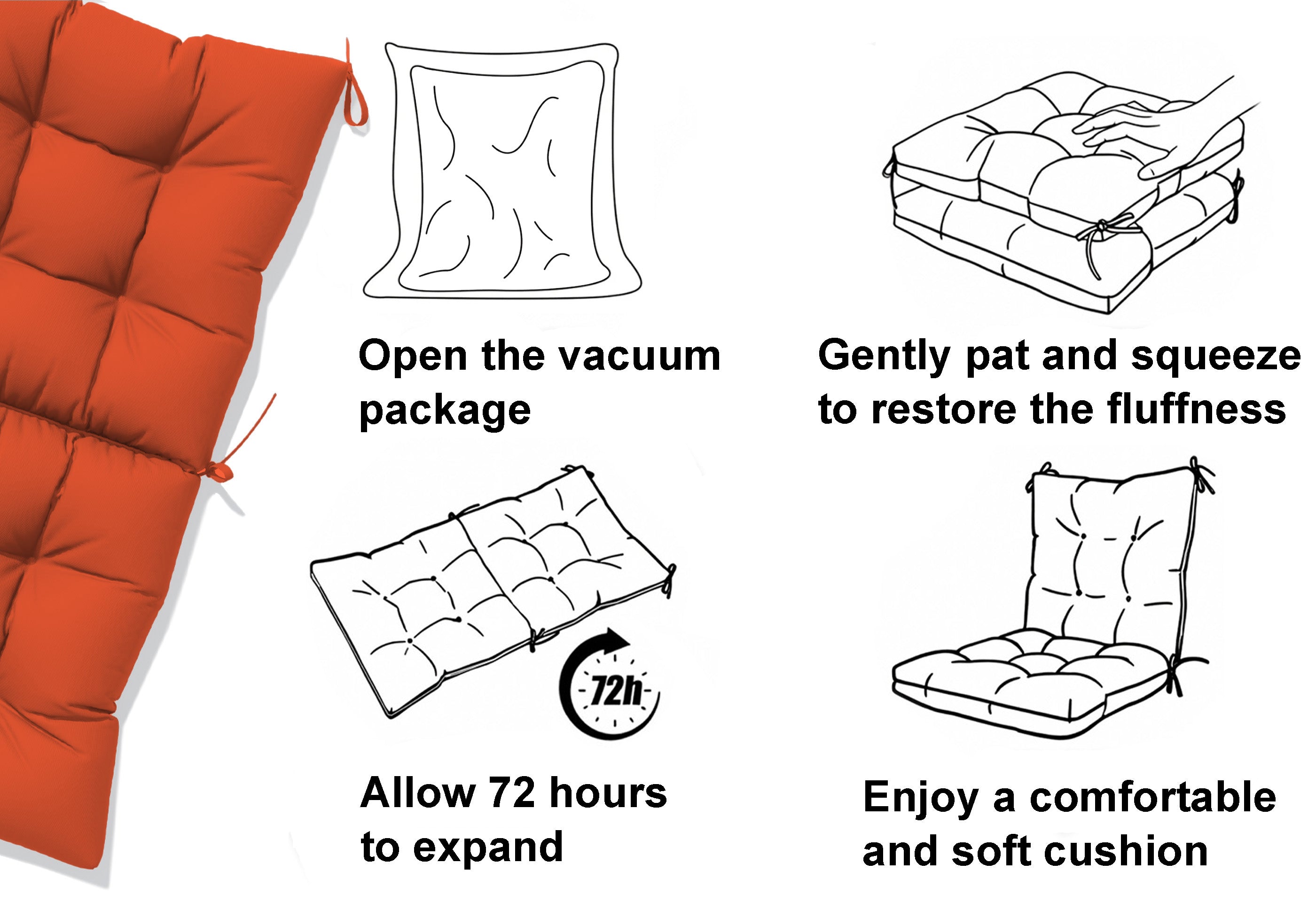 usage instruction of swing cushions