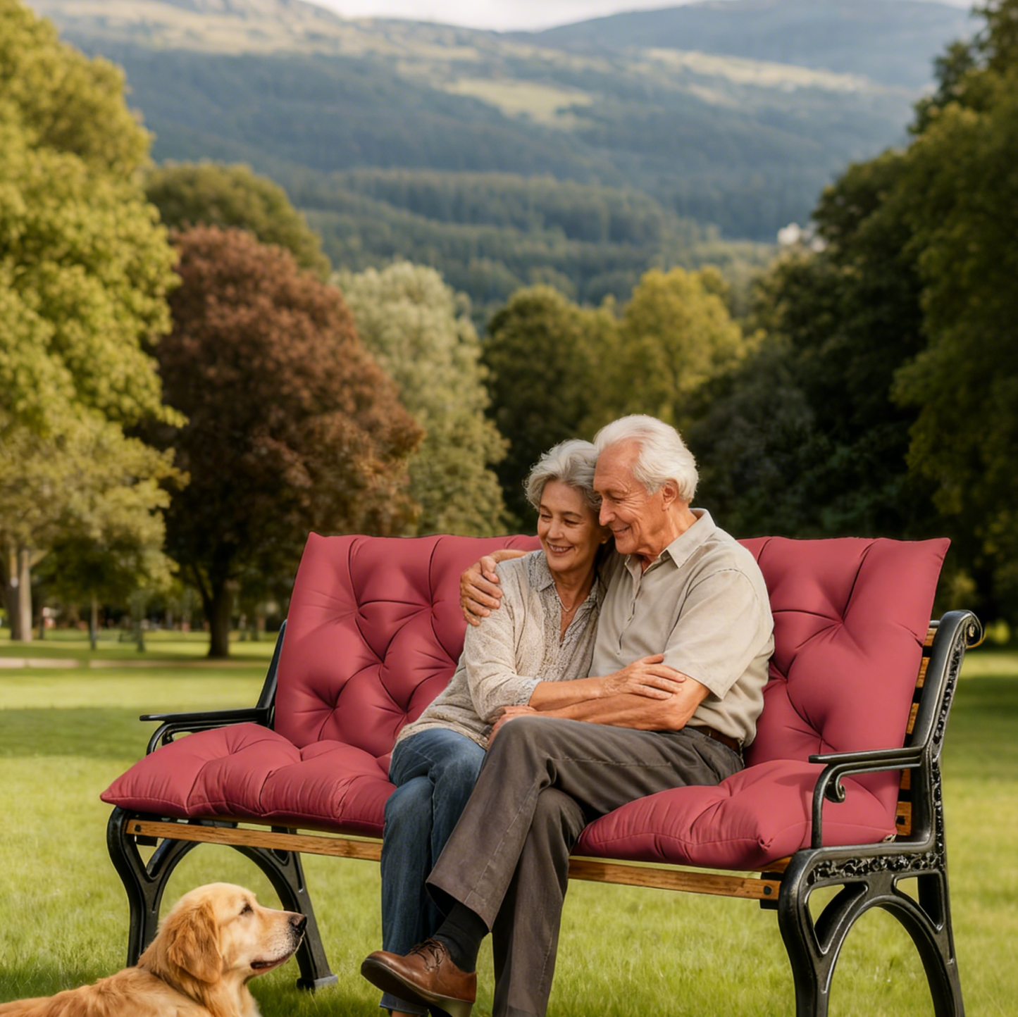 Porch Swing Cushion with Backrest
