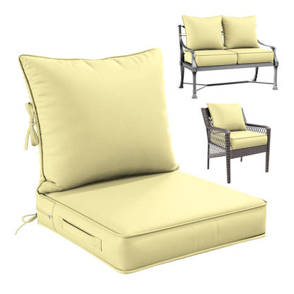 Deap Seat & Backrest Cushions Set