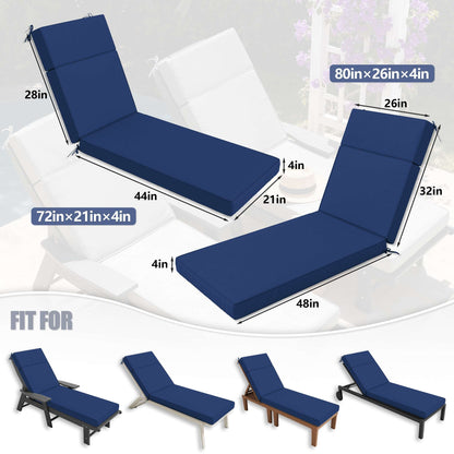 Blue lounge chair with dimensions