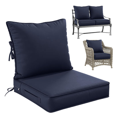 Deap Seat & Backrest Cushions Set