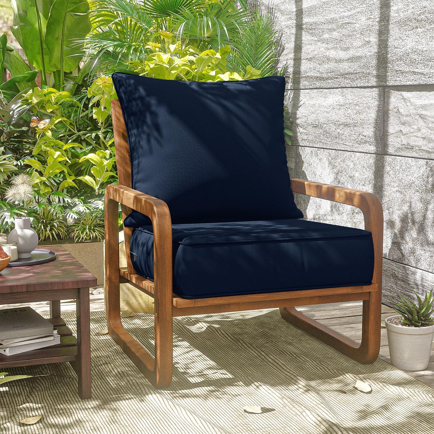 Deap Seat & Backrest Cushions Set