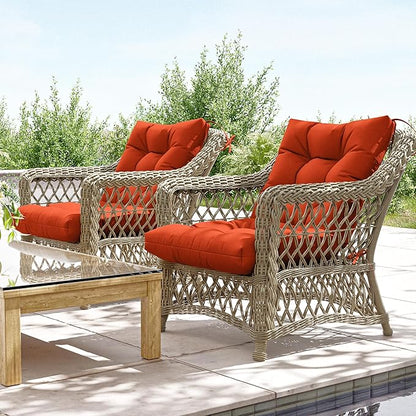 2PCS High Back Rocking Chair Cushions