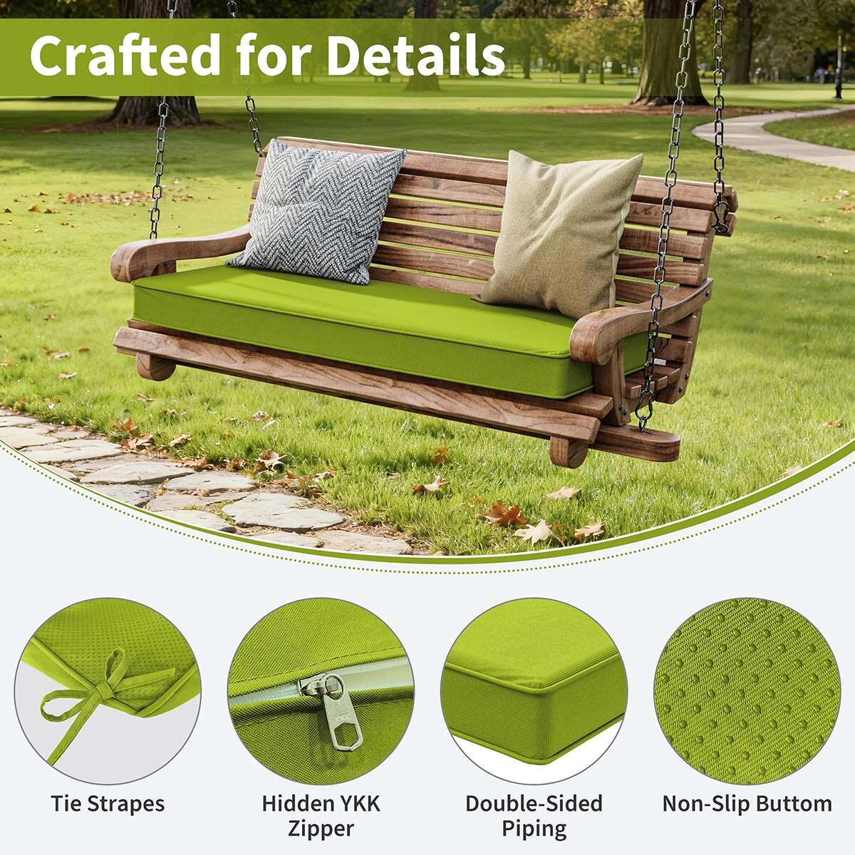 Outdoor Bench Cushion Snubbull