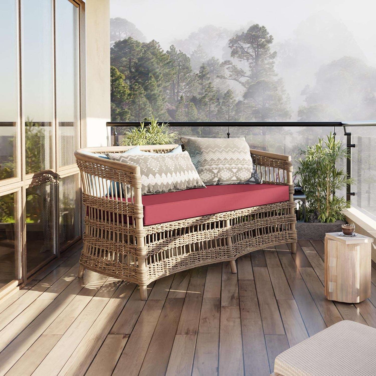 Outdoor Bench Cushion Snubbull