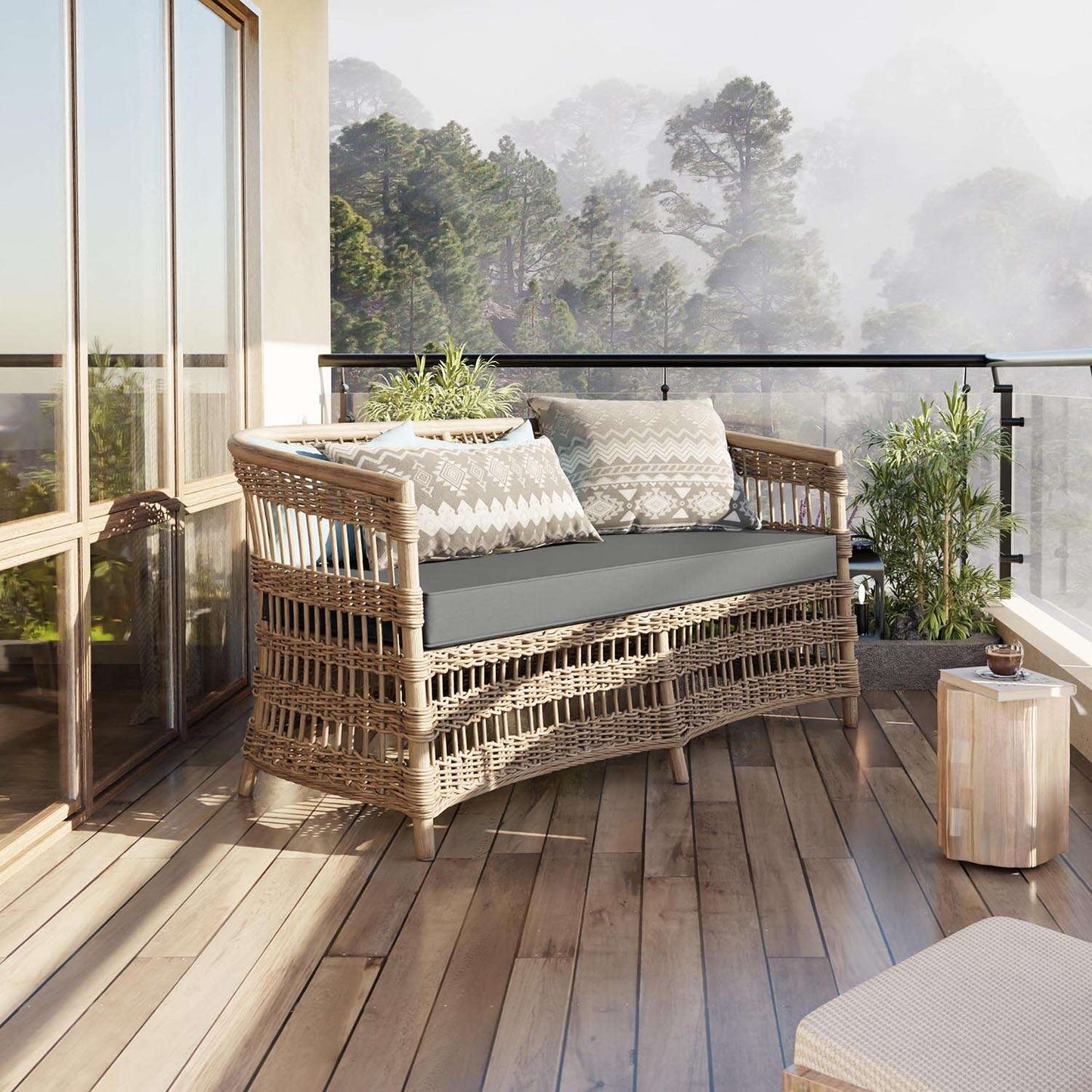 Outdoor Bench Cushion Snubbull