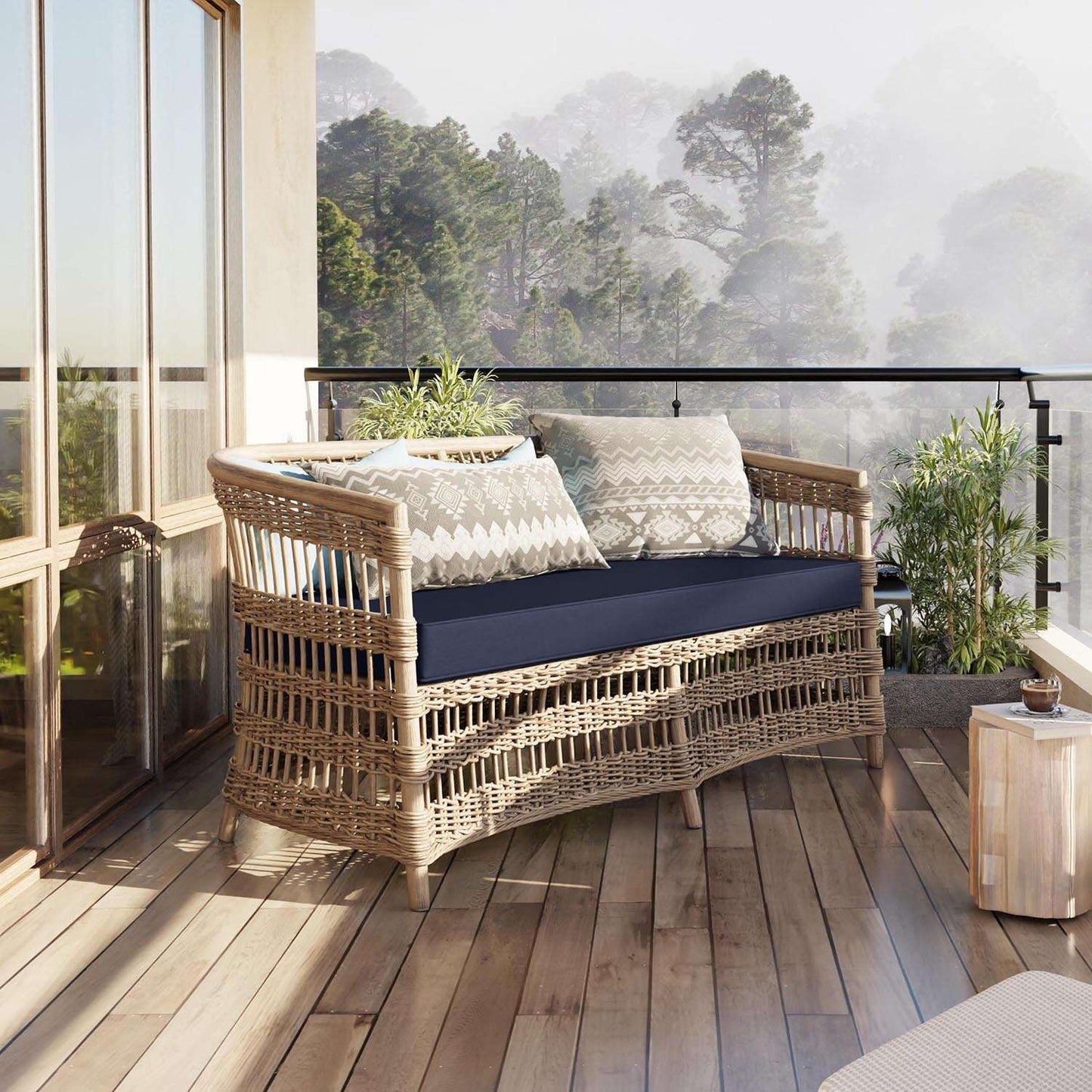 Outdoor Bench Cushion Snubbull