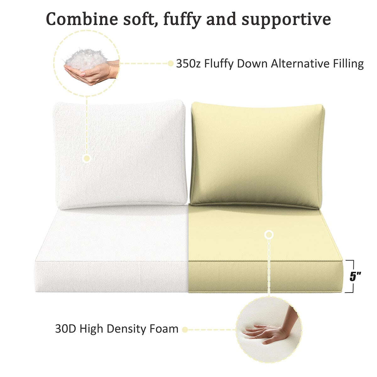 Outdoor Loveseat Cushion Snubbull