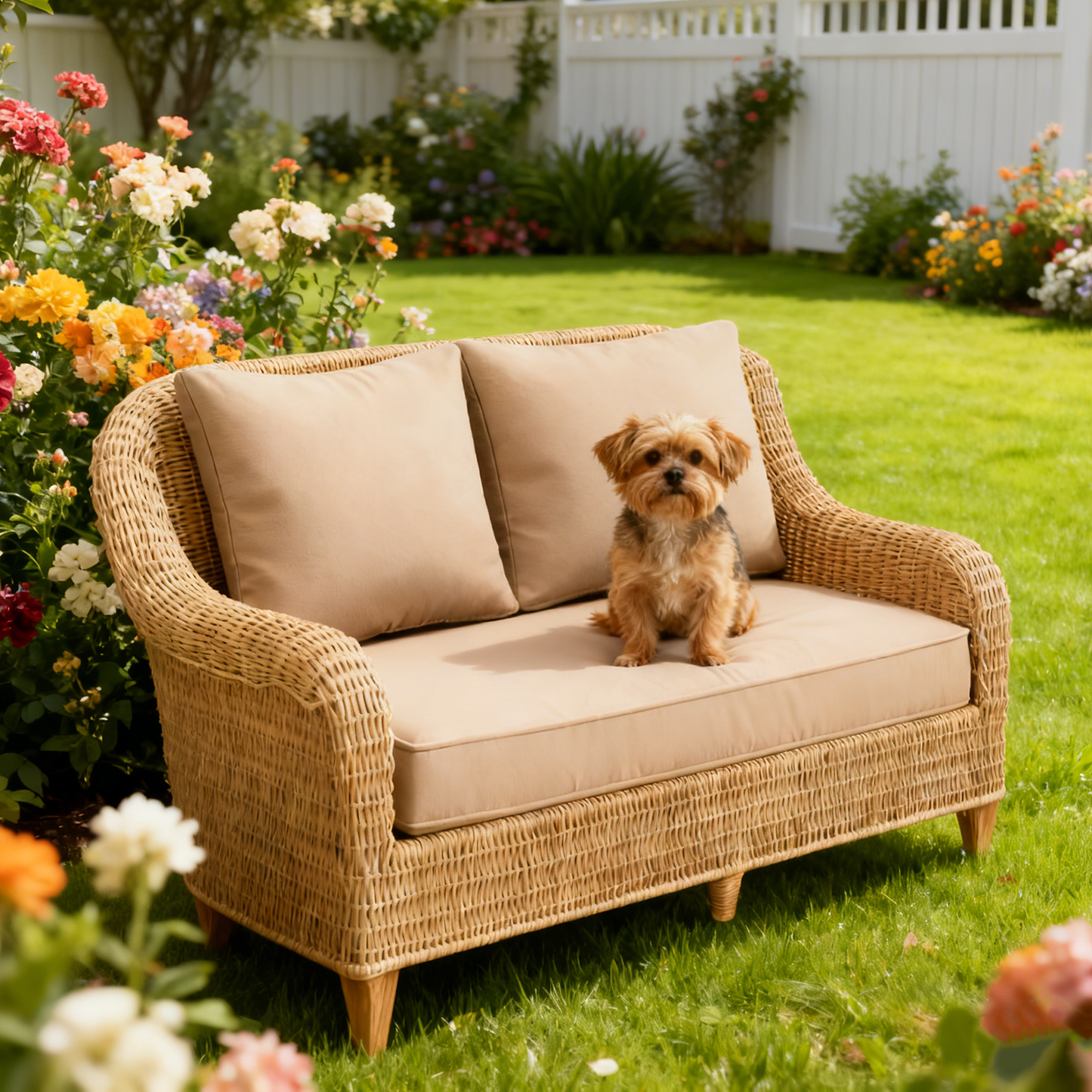 Outdoor Loveseat Cushion Snubbull