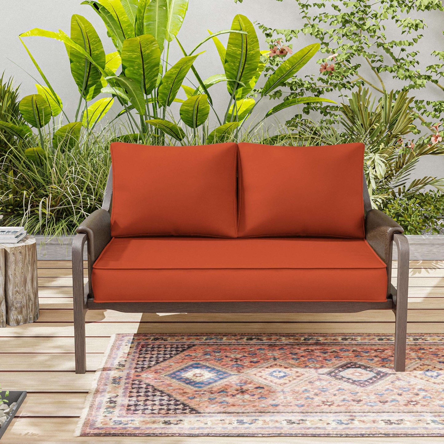 Outdoor Loveseat Cushion Snubbull