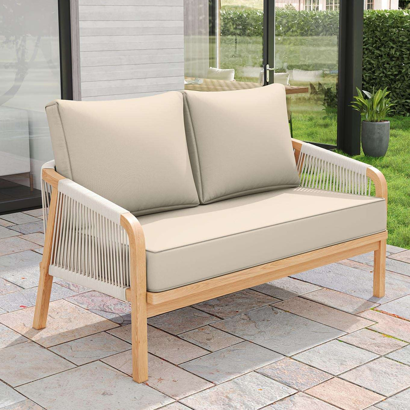 Outdoor Loveseat Cushion Snubbull