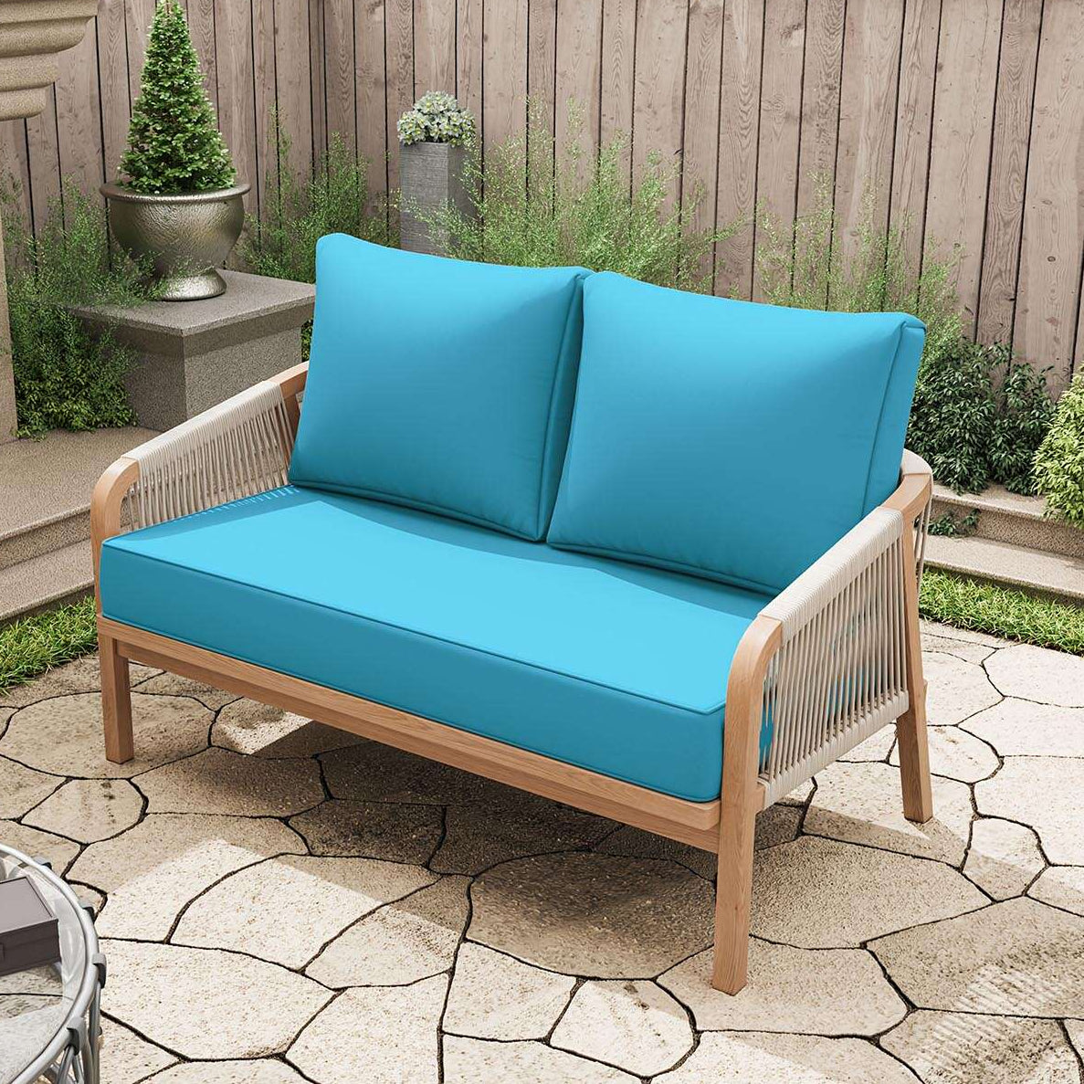 Outdoor Loveseat Cushion Snubbull