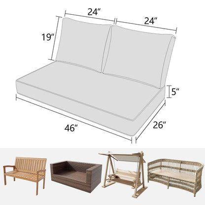 Outdoor Loveseat Cushion Snubbull