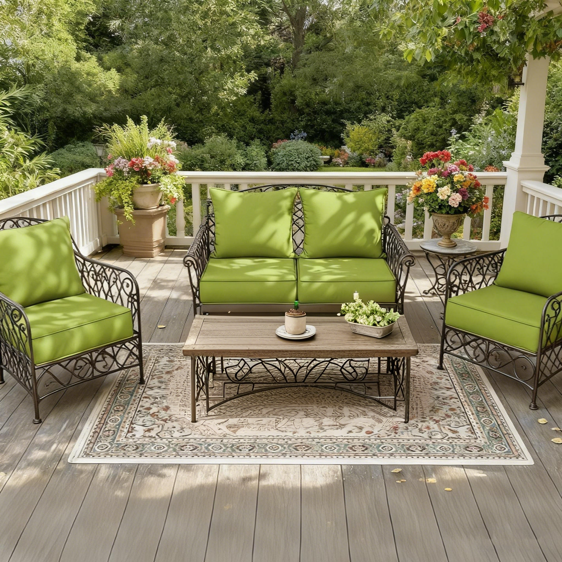 Outdoor Seat Cushion Pillow Set Snubbull