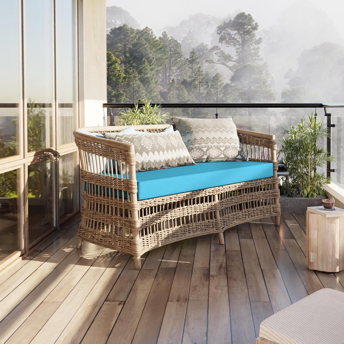 Outdoor Bench Cushion for Backyard Garden