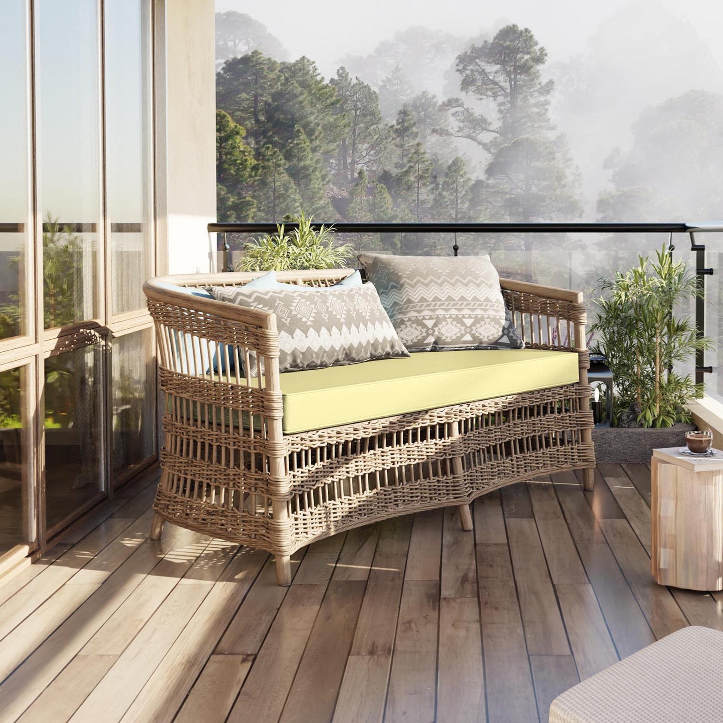 Outdoor Bench Cushion for Backyard Garden