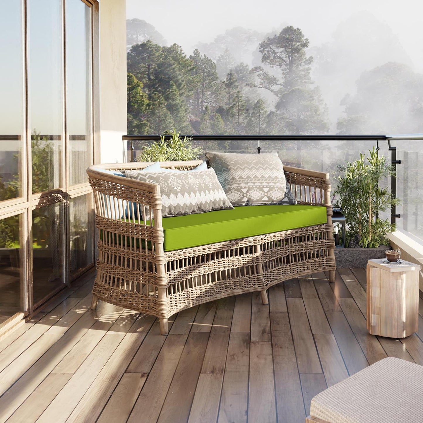 Outdoor Bench Cushion for Backyard Garden