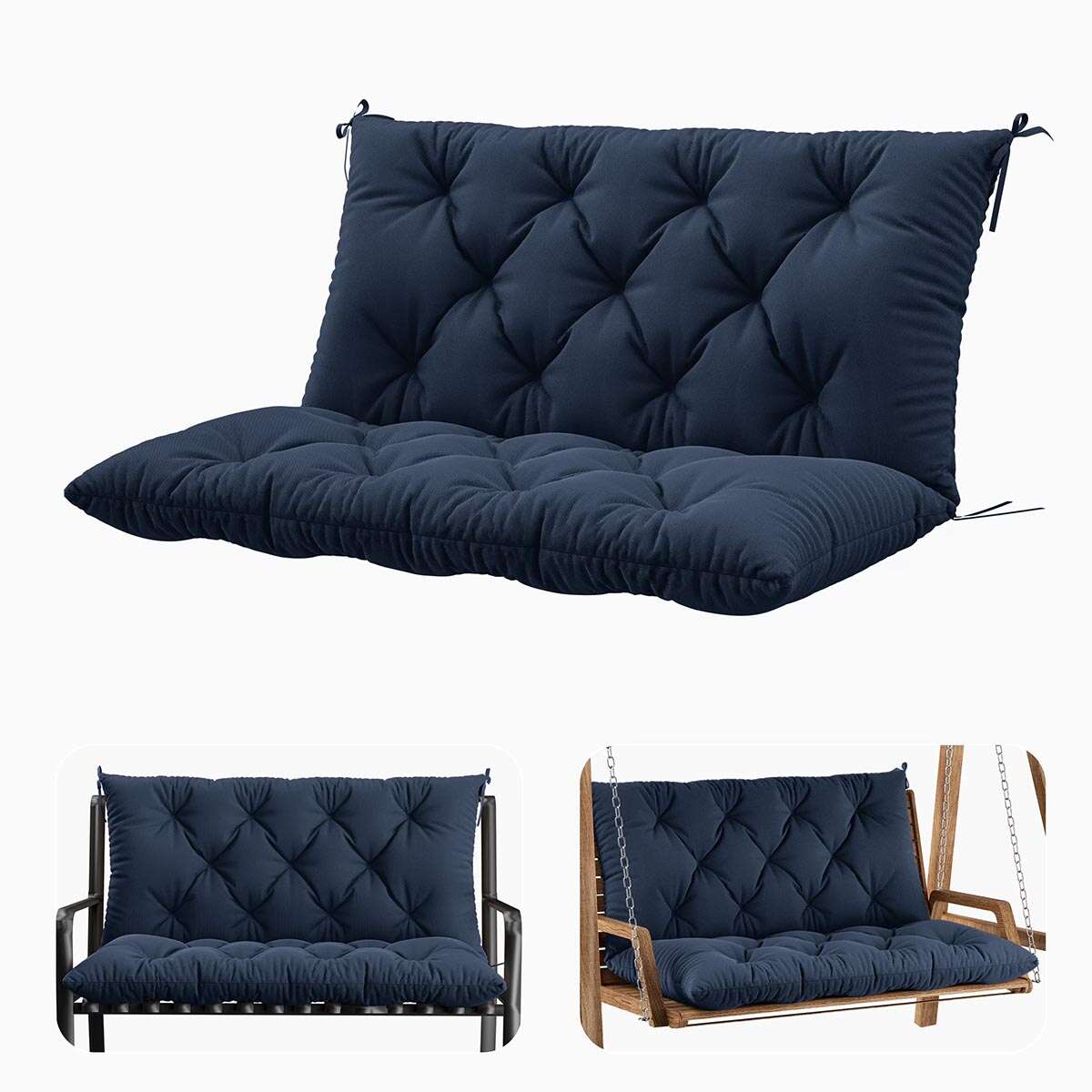 Porch Swing Cushion with Backrest Snubbull