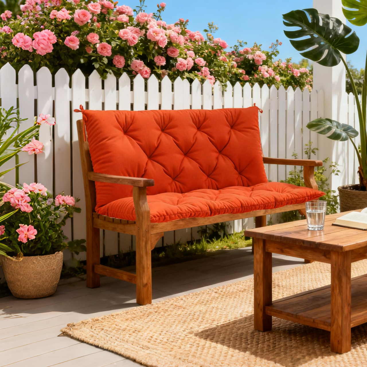 Porch Swing Cushion with Backrest Snubbull