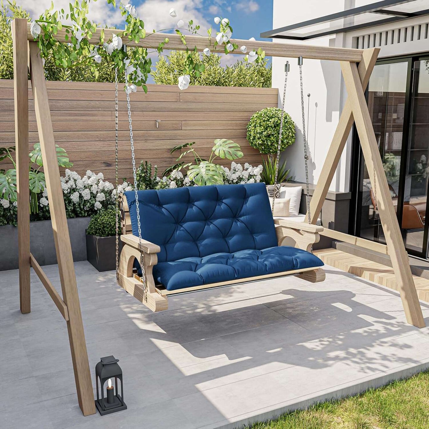 Porch Swing Cushion with Backrest Snubbull