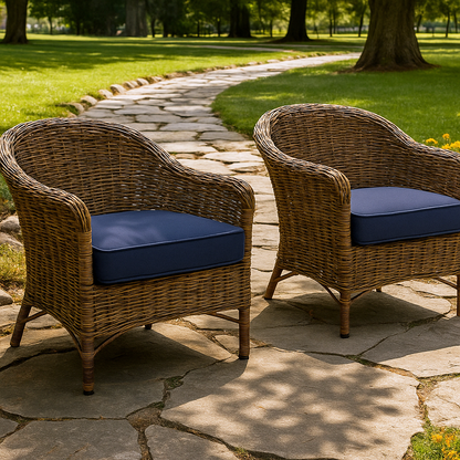 2PCS Outdoor Patio Seat Pads