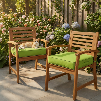 2PCS Outdoor Patio Seat Pads