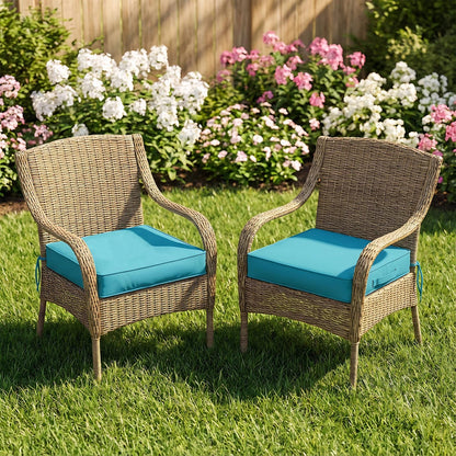 2PCS Outdoor Patio Seat Pads