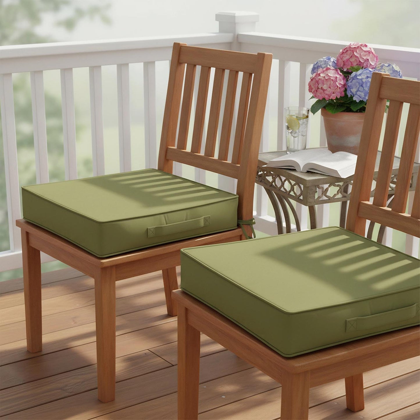 2PCS Outdoor Patio Seat Pads