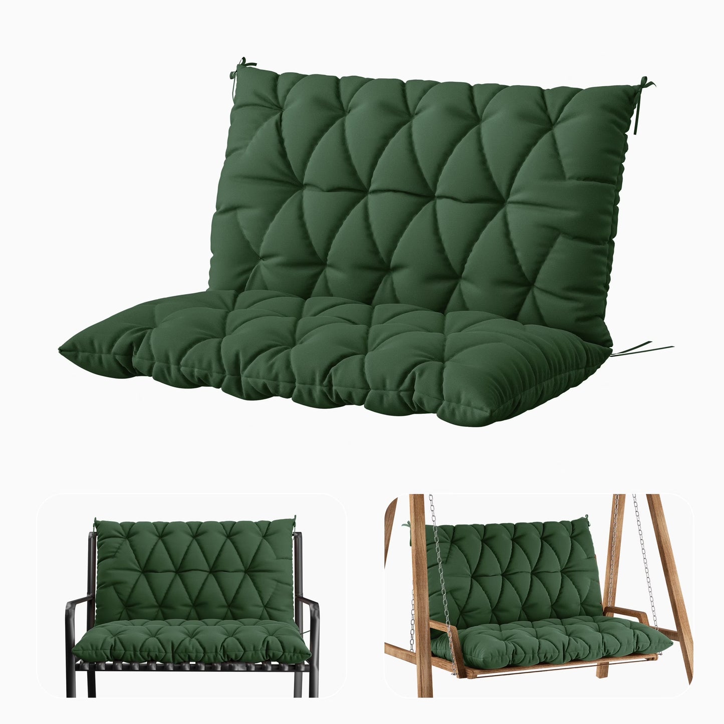 Porch Swing Cushion with Backrest